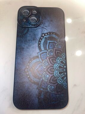 Blue Mandala iPhone Case for iPhone 15